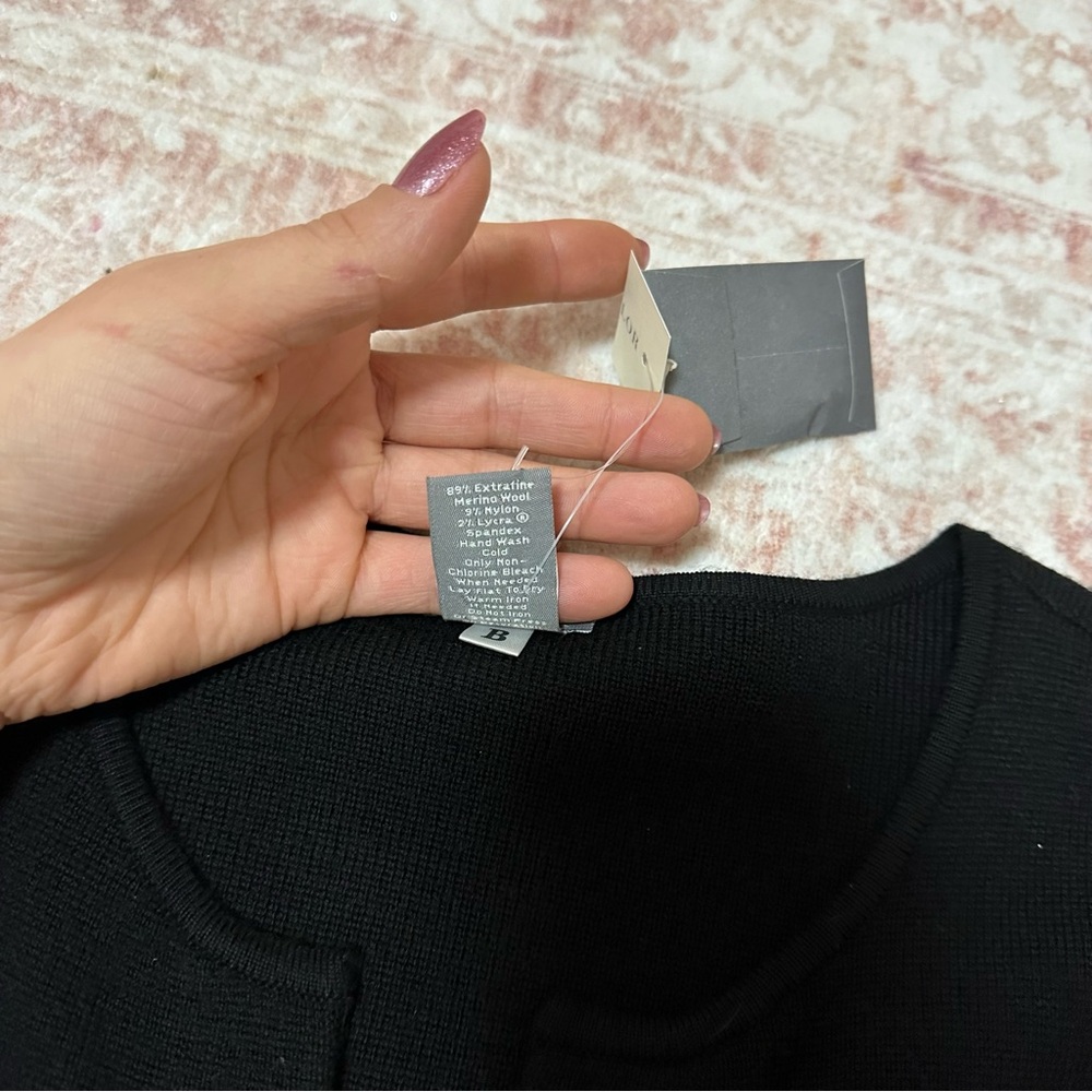 NWT Ann Taylor Merino Wool Crystal Cardigan - Picture 8 of 14